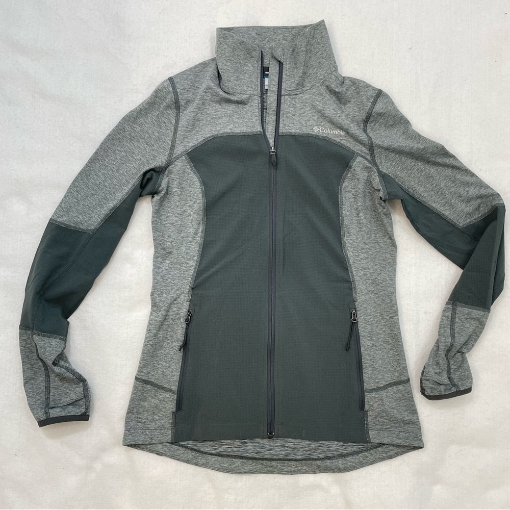 Columbia long sleeve full zip performance wear jacket thumb hole zip pockets Sm - Picture 4 of 8
